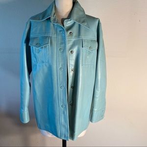 Vintage 80s faux leather jacket